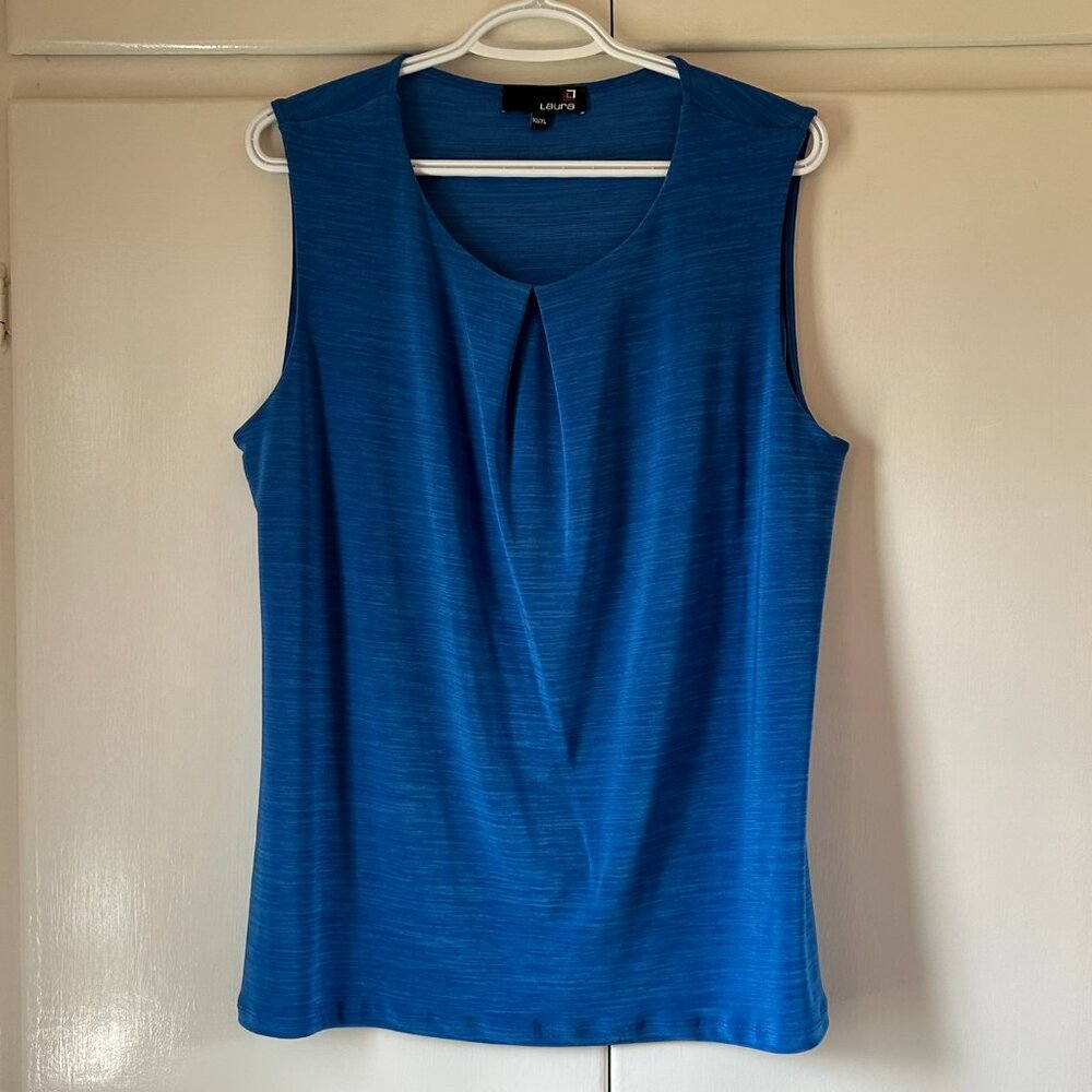 Laura blue sleeveless top-Size XL